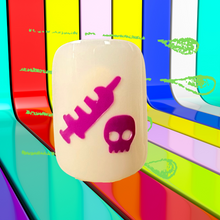 Load image into Gallery viewer, 20 Count Pack Single Design Nail Decals - Sharps Son Mal